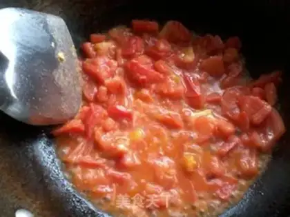 Make tomato and egg noodles step 6