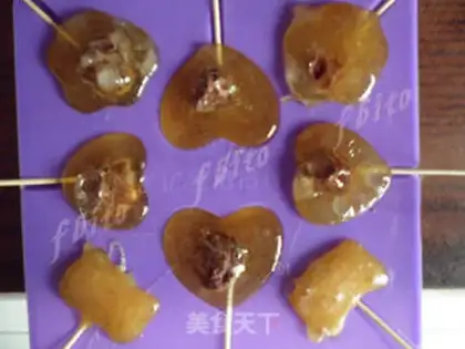 Make Plum Heart Lollipop step 6