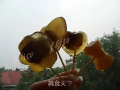 Make Plum Heart Lollipop step 7