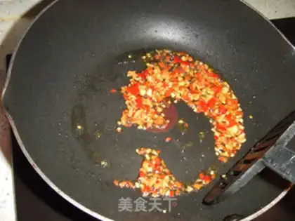 Make Chop pepper shredded squid step 3