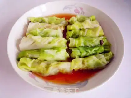 Make Steamed cabbage meat roll step 10