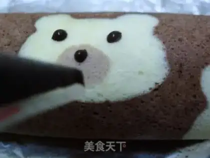 Make Bear Cake Roll step 19