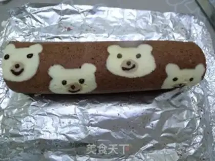 Make Bear Cake Roll step 20