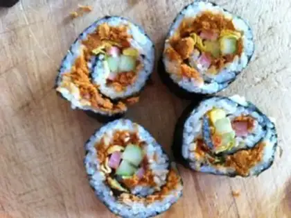 Make Pork Sushi step 14