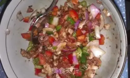 Make Crispy cheese barbecue pie step 2