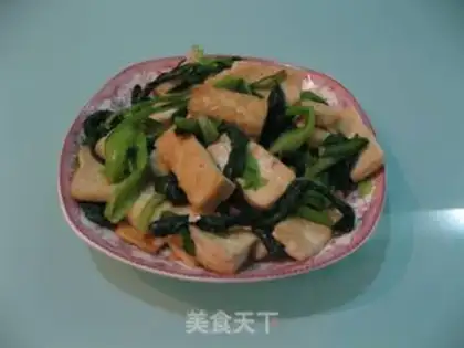 Make stir-fried tofu with cabbage step 9