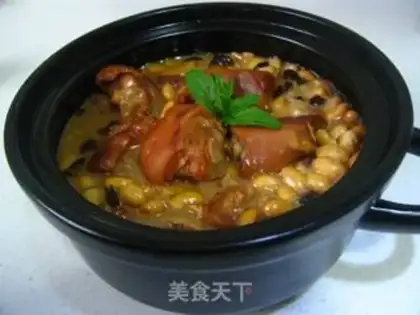 Make Stewed pork knuckles with soybeans step 16