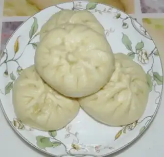 Make Chives and pork steamed buns step 7