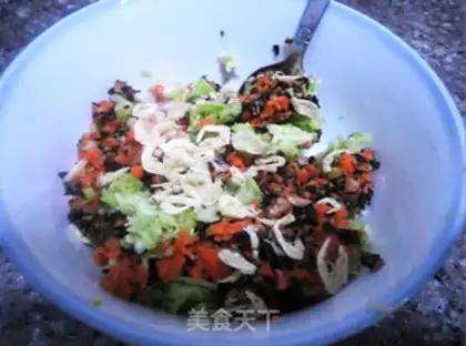 Make Colorful meatballs step 3