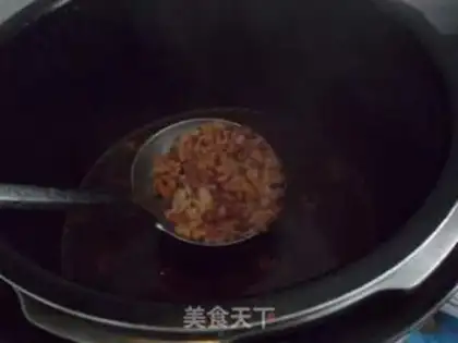 Make Walnut red bean porridge step 5