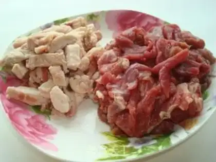 Make stir-fried barbecue step 1