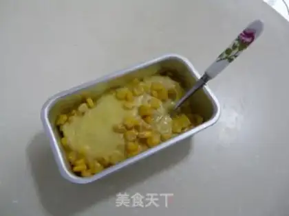 Make Baked corn with egg yolk cheese step 5