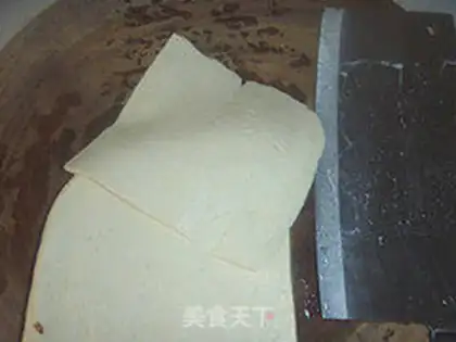 Make big boiled dry silk step 1