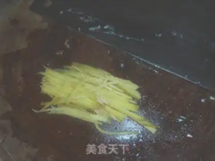Make big boiled dry silk step 3