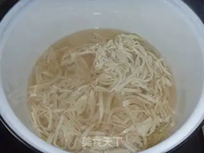 Make big boiled dry silk step 7
