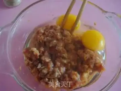 Make Stewed egg with meatcake step 2