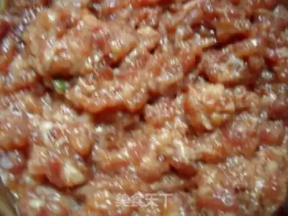 Make Oil tofu embedded with meat step 2