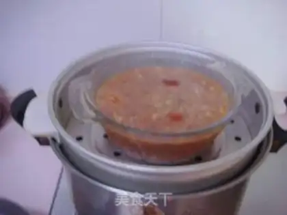 Make Shrimp meat, walnut and sesame cake step 3