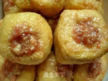 Make Oil tofu embedded with meat step 5