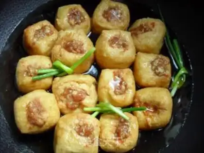 Make Oil tofu embedded with meat step 6