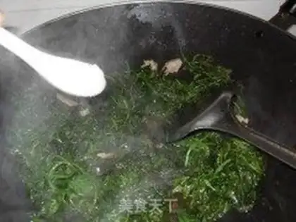 Make Fried pork slices with chrysanthemum head step 5