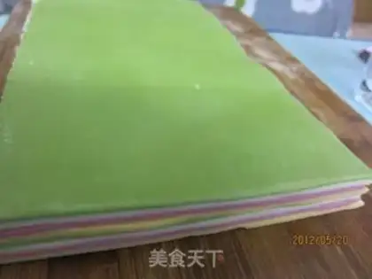 Make rainbow noodles step 3