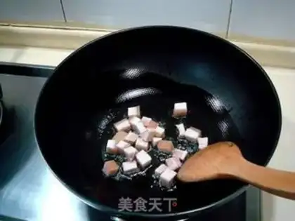 Make Dry stir-fried diced eggplant step 4