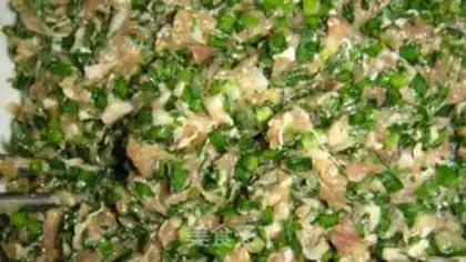 Make Leek meat dumplings step 9