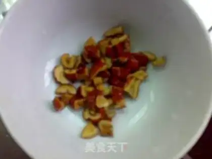 Make Red dates chicken egg fried rice step 0