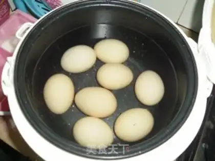 Make tea eggs step 1
