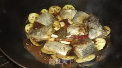Make Stewed hairtail with eggplant without oil step 7