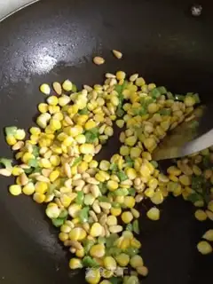 Make pine nut corn step 3