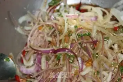 Make Cold two-color onions step 4