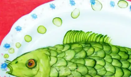 Make Sweet and sour cucumber grass herring step 8