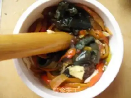 Make Preserved egg with pepper step 6