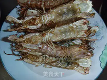 Make Pepper shrimp with salt and pepper step 6