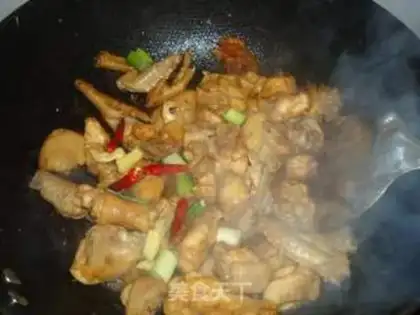 Make Roast chicken with matsutake and konjac step 8