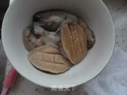 Make Garlic small abalone step 1