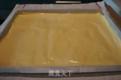 Make cake roll step 30