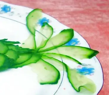 Make Sweet and sour cucumber little goldfish step 2