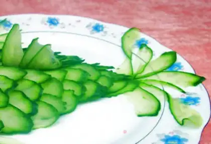 Make Sweet and sour cucumber little goldfish step 3
