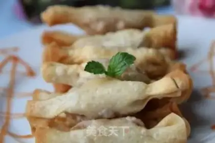 Make Candy wonton step 9
