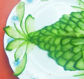 Make Sweet and sour cucumber little goldfish step 4