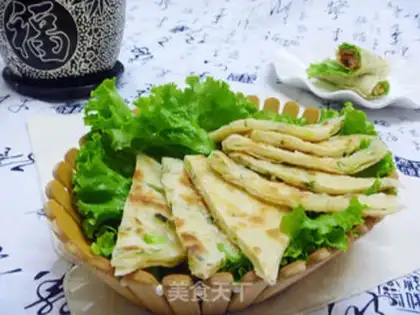 Make Multi-layer chopped green onion pancakes step 13