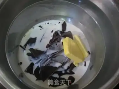 Make Chocolate cheese cake step 18