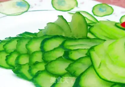 Make Sweet and sour cucumber little goldfish step 5
