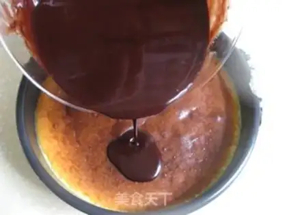 Make Chocolate cheese cake step 19