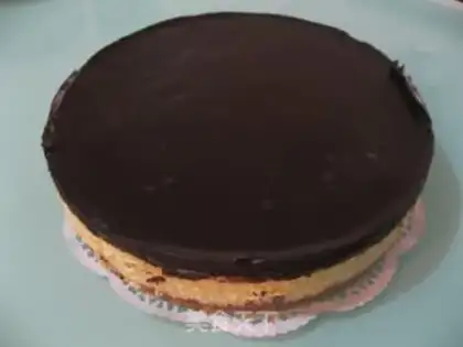 Make Chocolate cheese cake step 21
