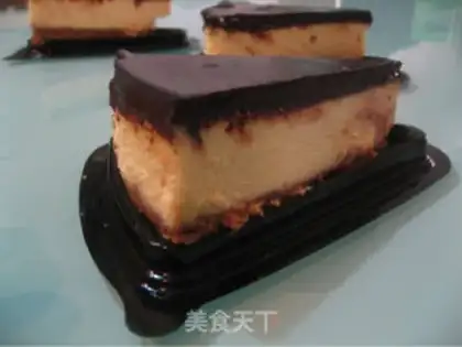 Make Chocolate cheese cake step 22