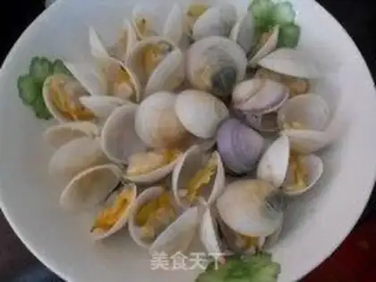 Make Clam stewed egg step 3